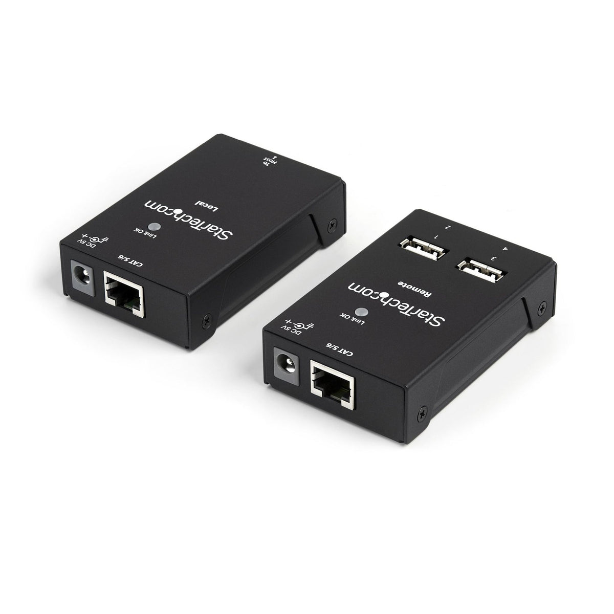 StarTech.com 4-Port USB 2.0 Over Cat5 Extender Up to 130ft 4x USB Steel