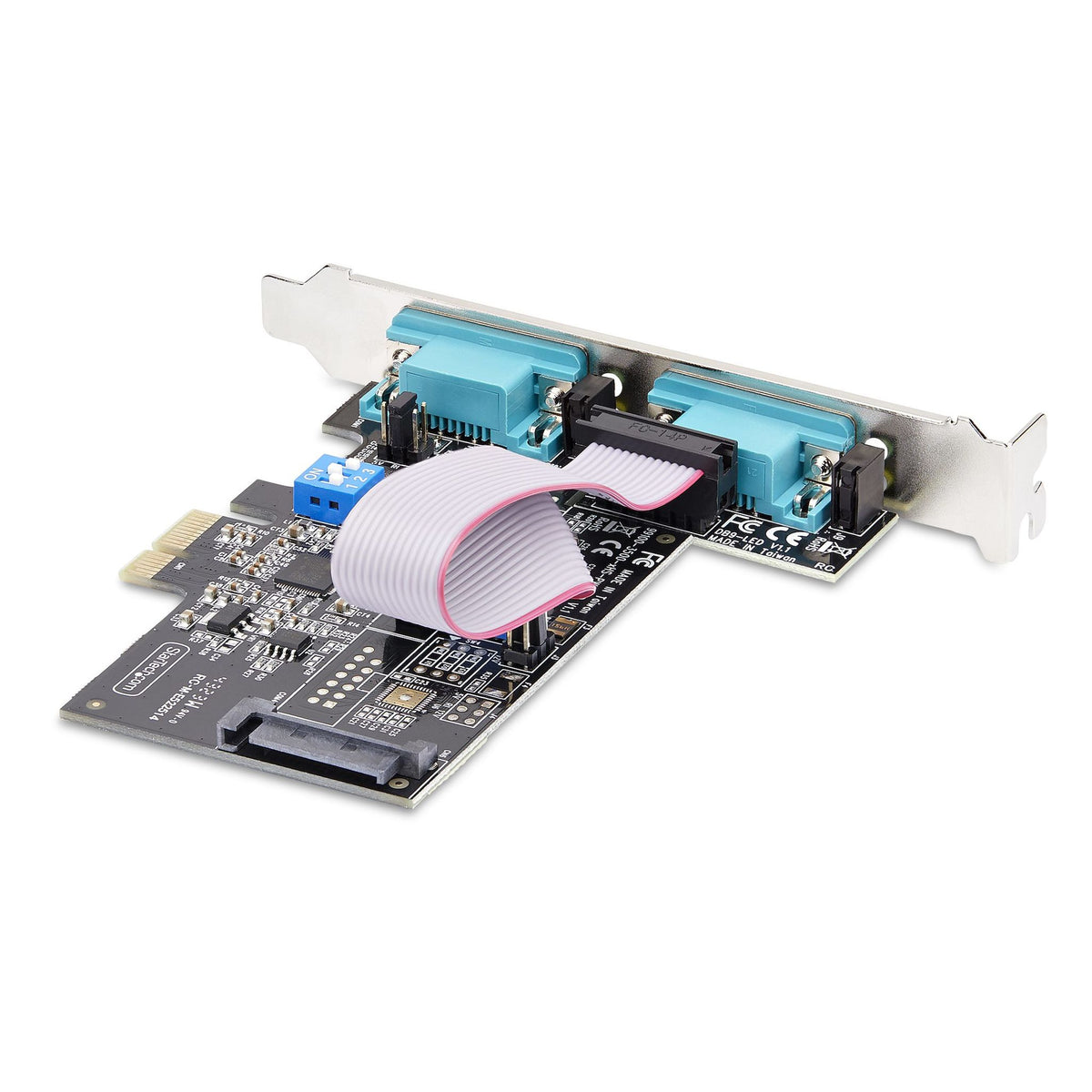 StarTech 2-Port RS232/RS422/RS485 PCIe Card 16C1050 UART ESD Protection