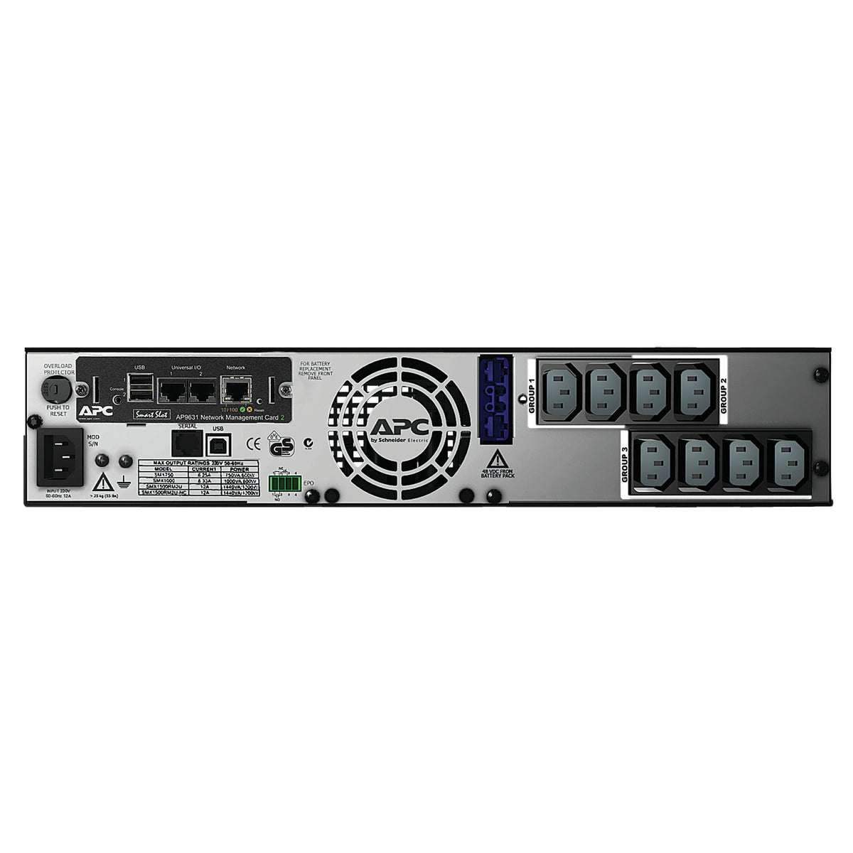 APC by Schneider Electric Smart-UPS SMX1500RMI2UNC Line-interactive UPS - 1.50