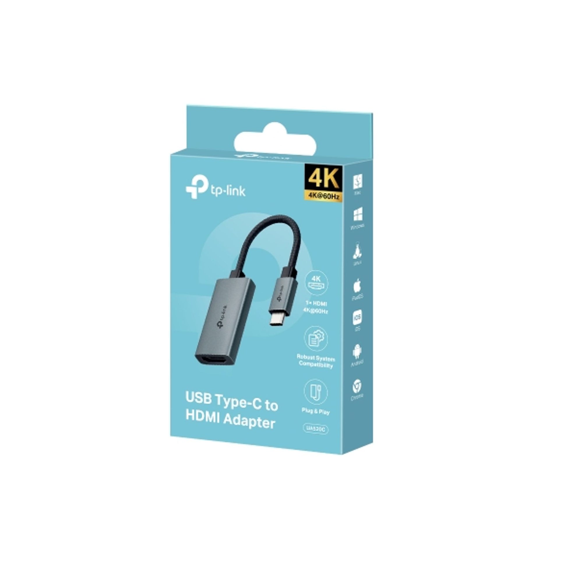 TP-Link UA520C USB-C to HDMI Adapter 4K 60Hz Plug-and-Play tl:ea6d233b