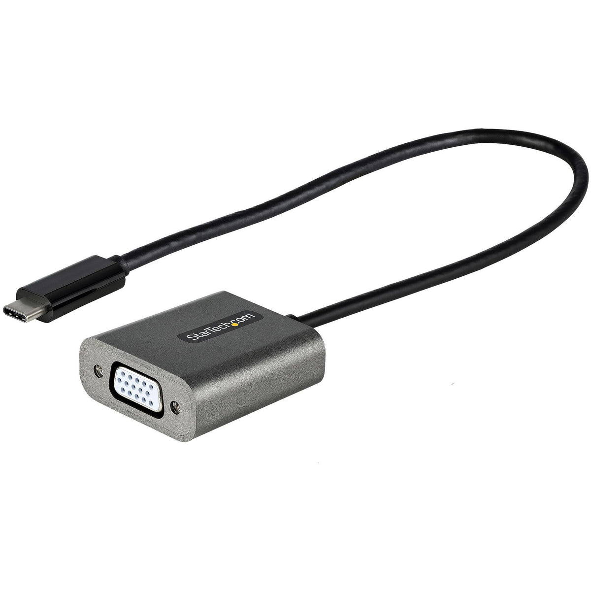 StarTech.com USB-C to VGA Adapter 12" Cable 1920x1200 Black