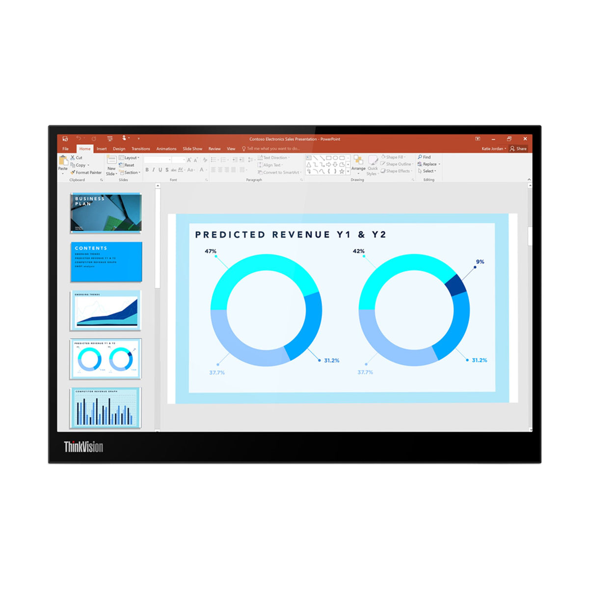 ThinkVision M14d 14in Mobile Monitor IPS Panel 2240x1400 (16:10) Tilt Height