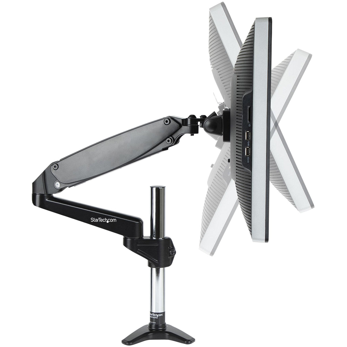 StarTech.com Single Monitor Arm 49" 8kg VESA 75x75/100x100 Steel Mount