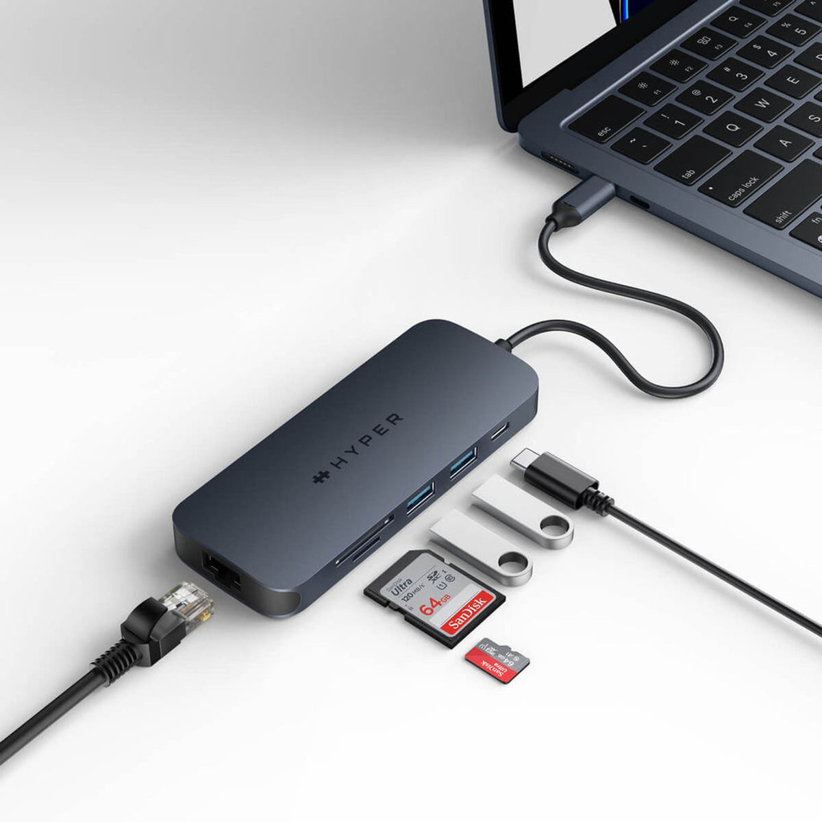 Targus HyperDrive Next HD4004GL 8-Port USB-C Docking Station 1xHDMI 4K 140W PD