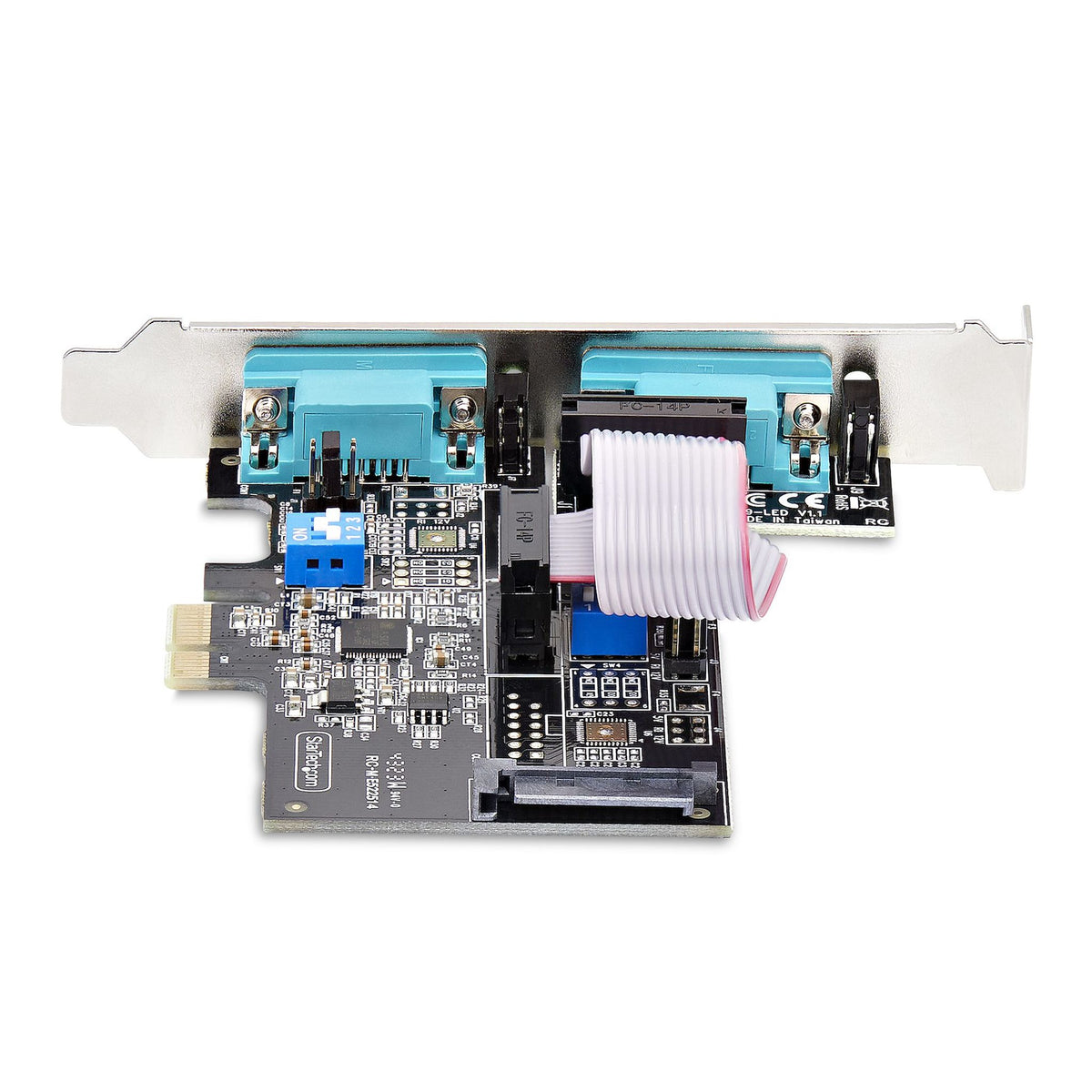 StarTech 2-Port RS232/RS422/RS485 PCIe Card 16C1050 UART ESD Protection