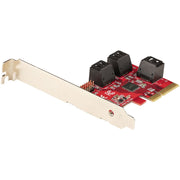 StarTech SATA PCIe Card 6 Port 6Gbps Internal Adapter PC MAC Linux