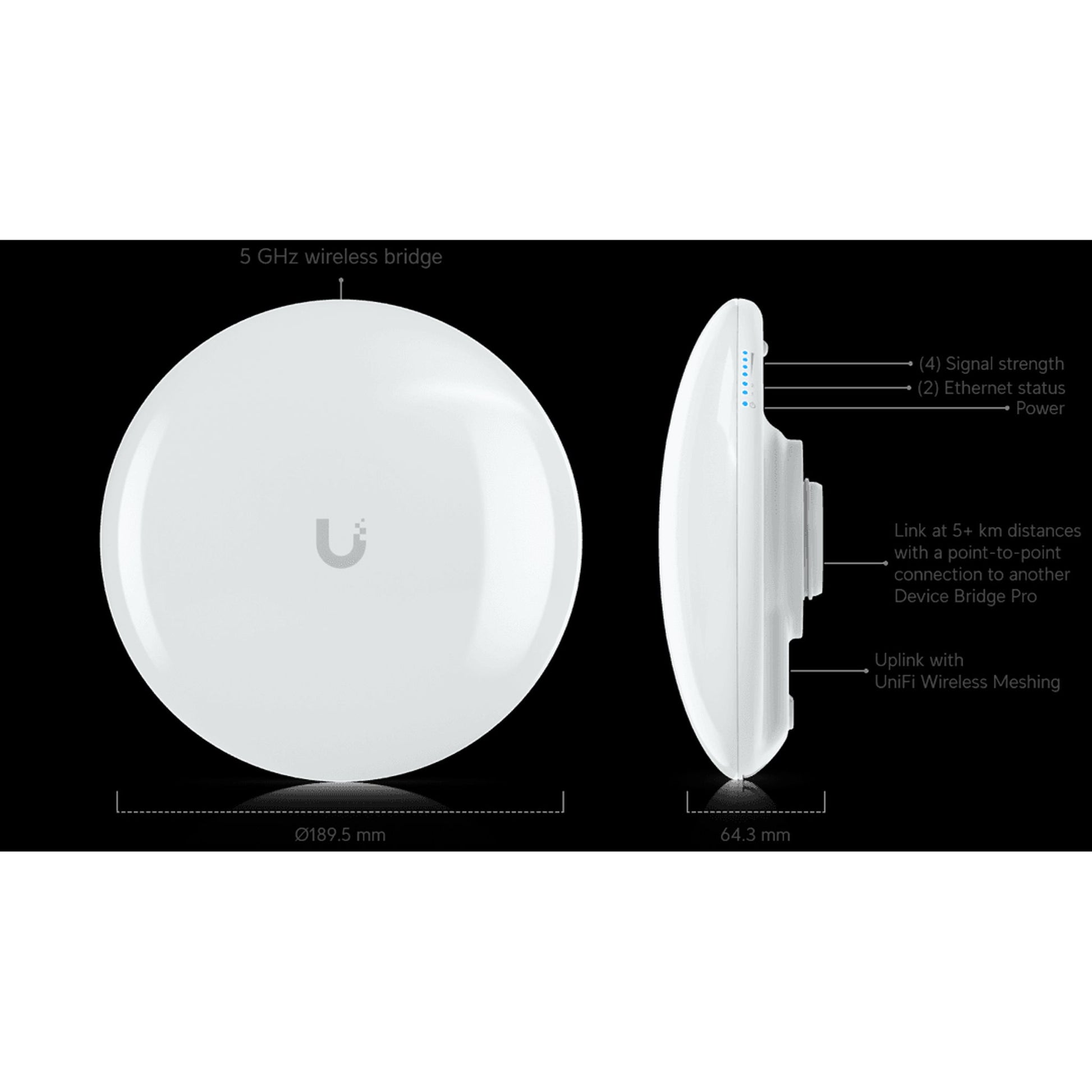 Ubiquiti Device Bridge Pro 5 GHz Wireless Bridge PoE Output Connects At 5+ km... tl:e4d41bc8
