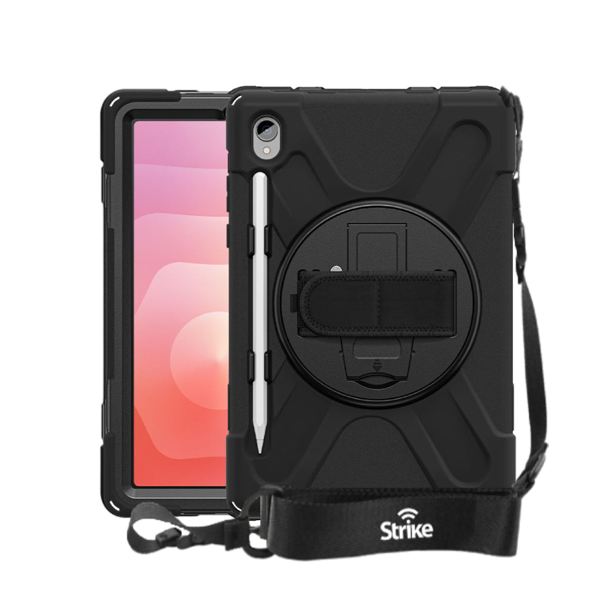 Strike Rugged Case with Hand Strap and Lanyard for Samsung Galaxy Tab S11