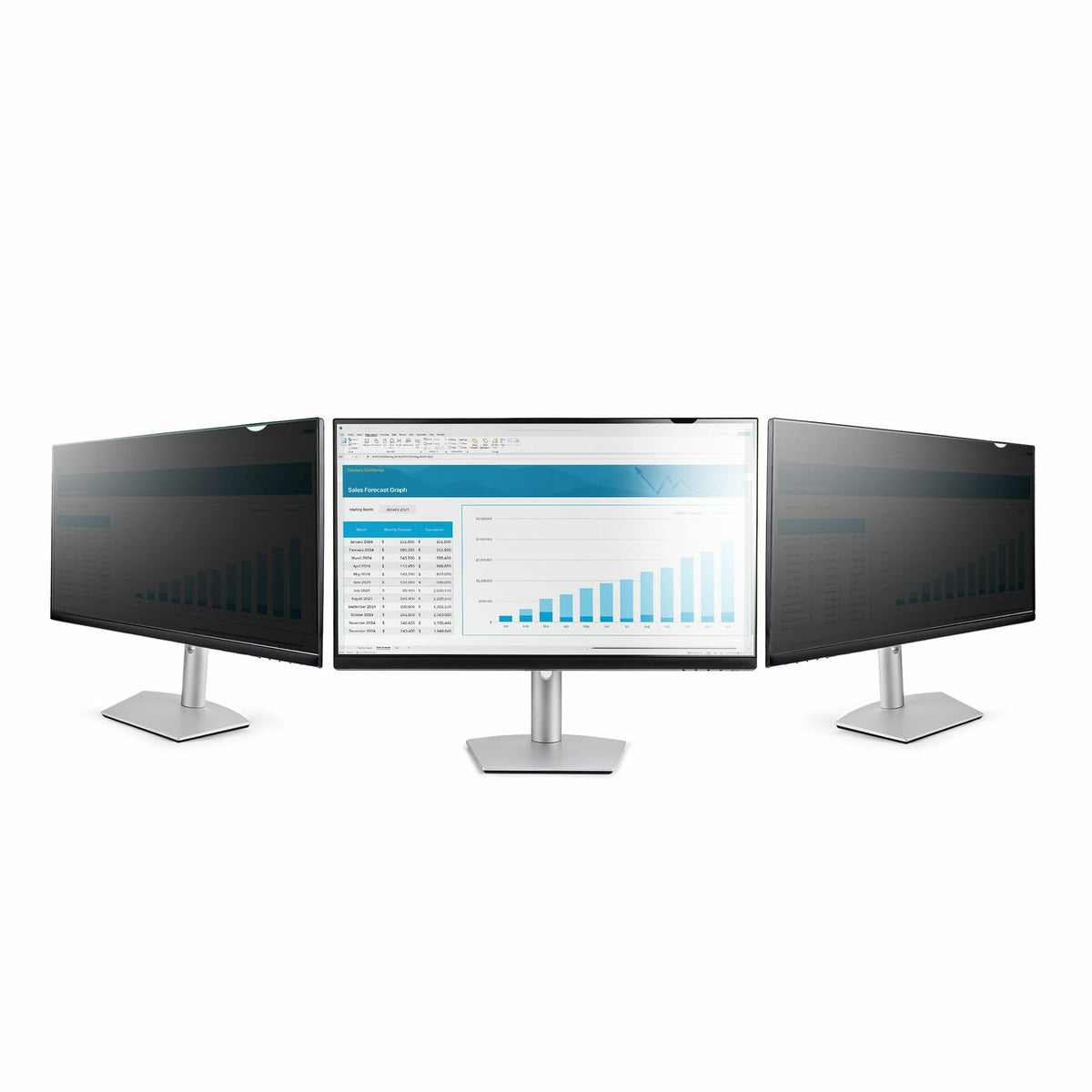 StarTech 25" Anti-Glare Privacy Screen Blue Light Filter