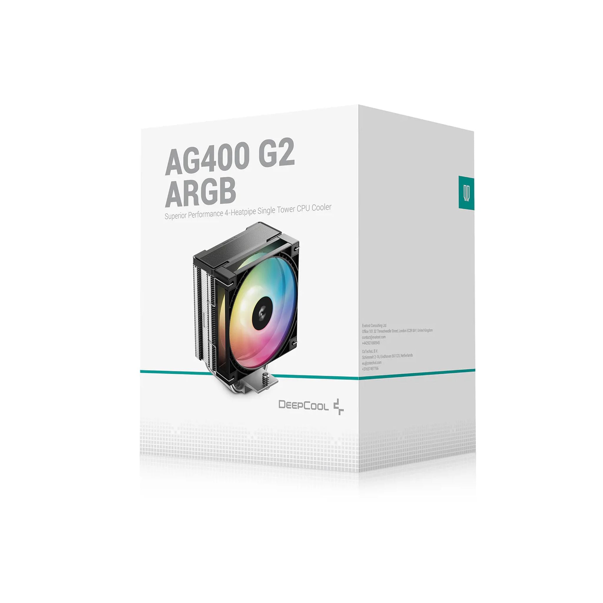 DEEPCOOL AG400 ARGB G2 4 Heat Pipes Single-Tower CPU Cooler tl:25b0a606