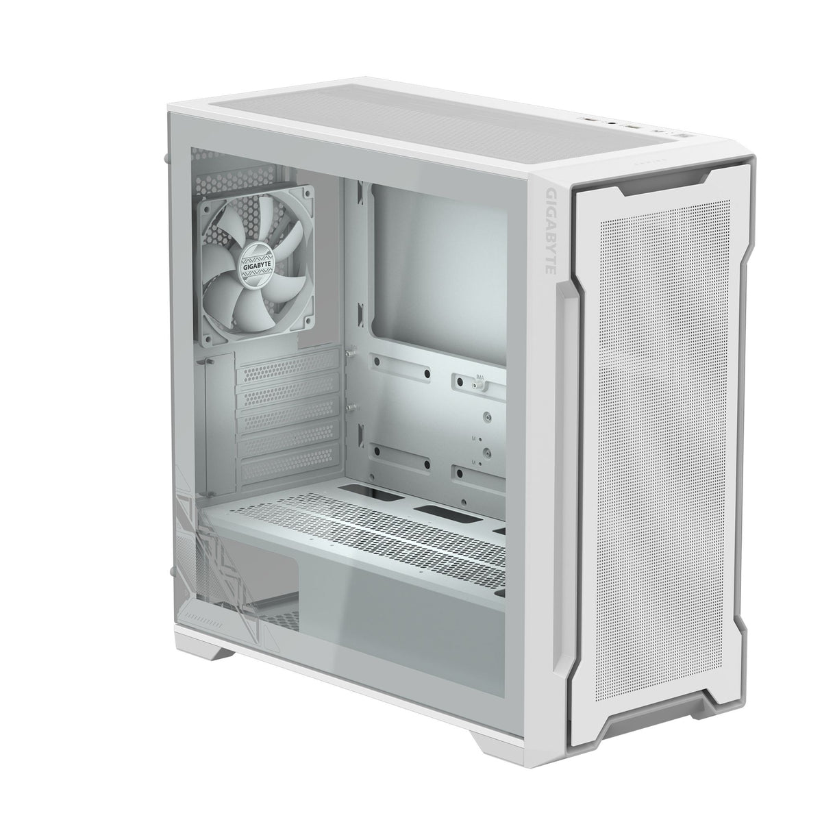 Gigabyte C102 GLASS ICE Mid Tower Case White 5 Slots 2x 3.5" USB 3.0 x2 tl:96e5c1a4
