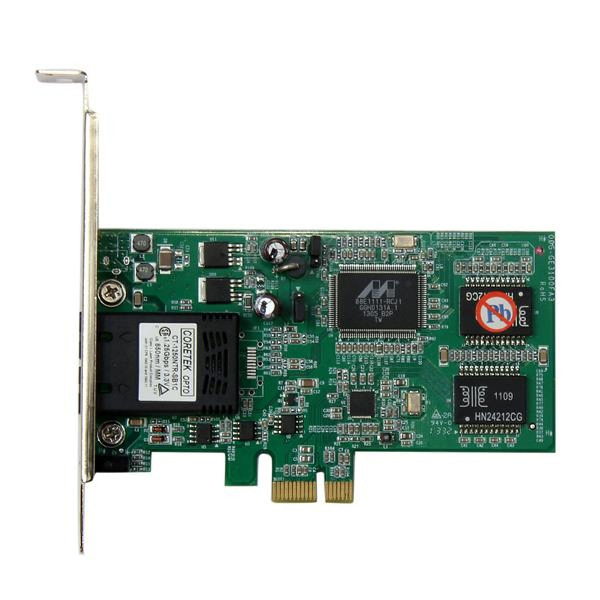 StarTech.com Gigabit Ethernet Card PCI Express x1 1Port 2Gbit/s Optical Fiber