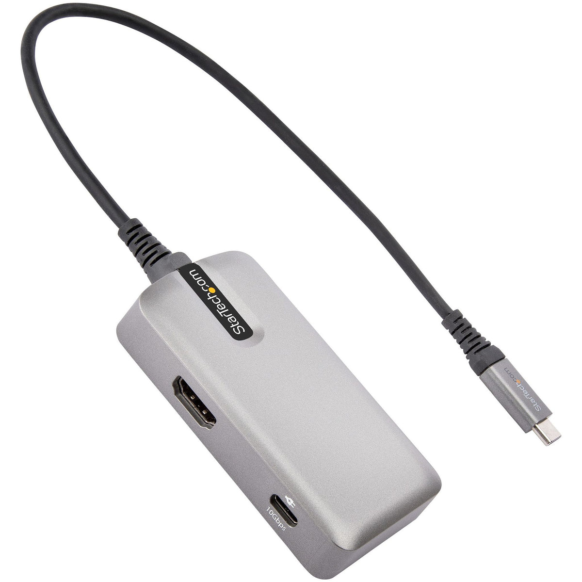 StarTech.com USB C Multiport Adapter 4K HDMI DP 2xUSB-C 10" Cable
