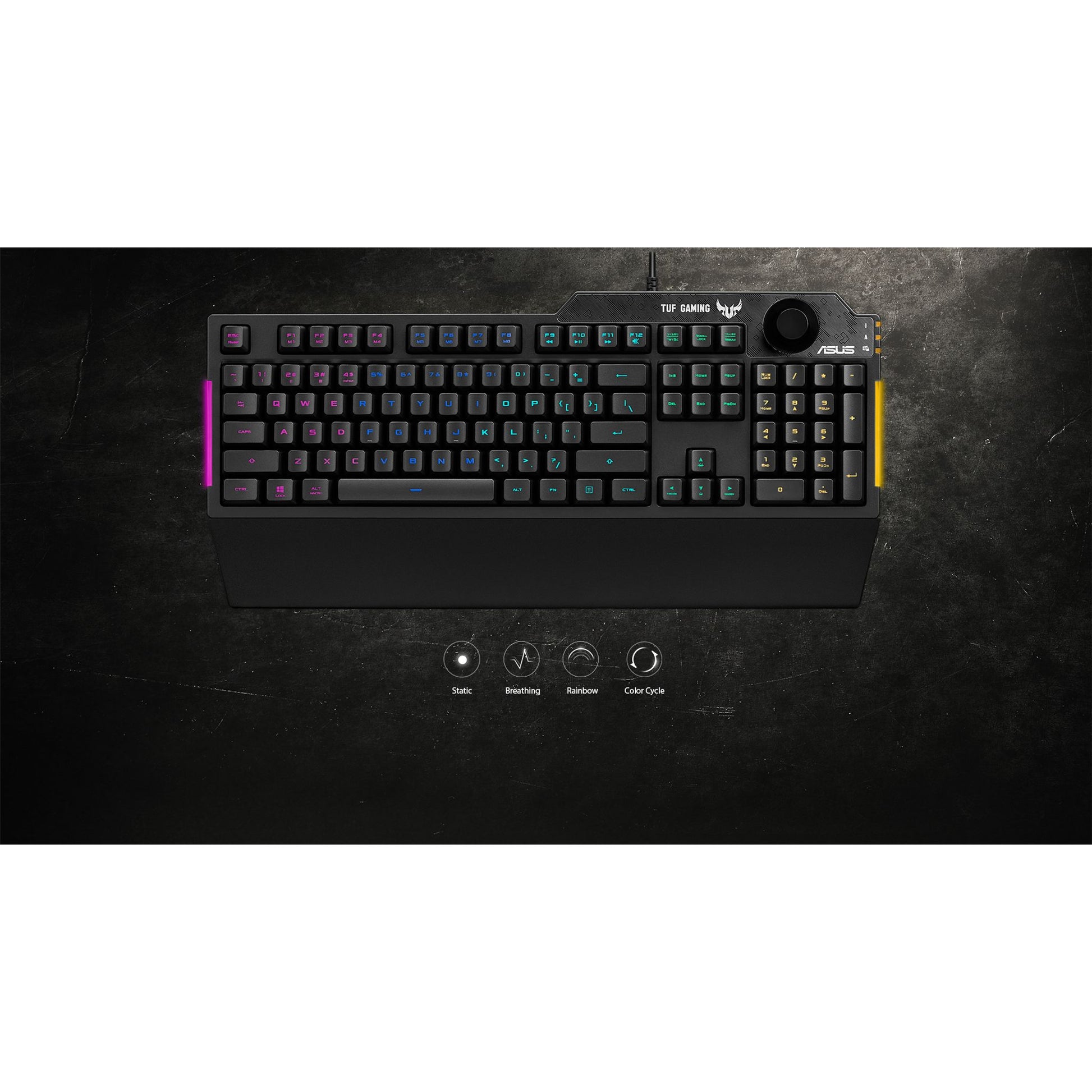 ASUS RA04 TUF GAMING K1 RGB Keyboard Volume Knob 19 Key Rollover Spill Resist... tl:a09942c4