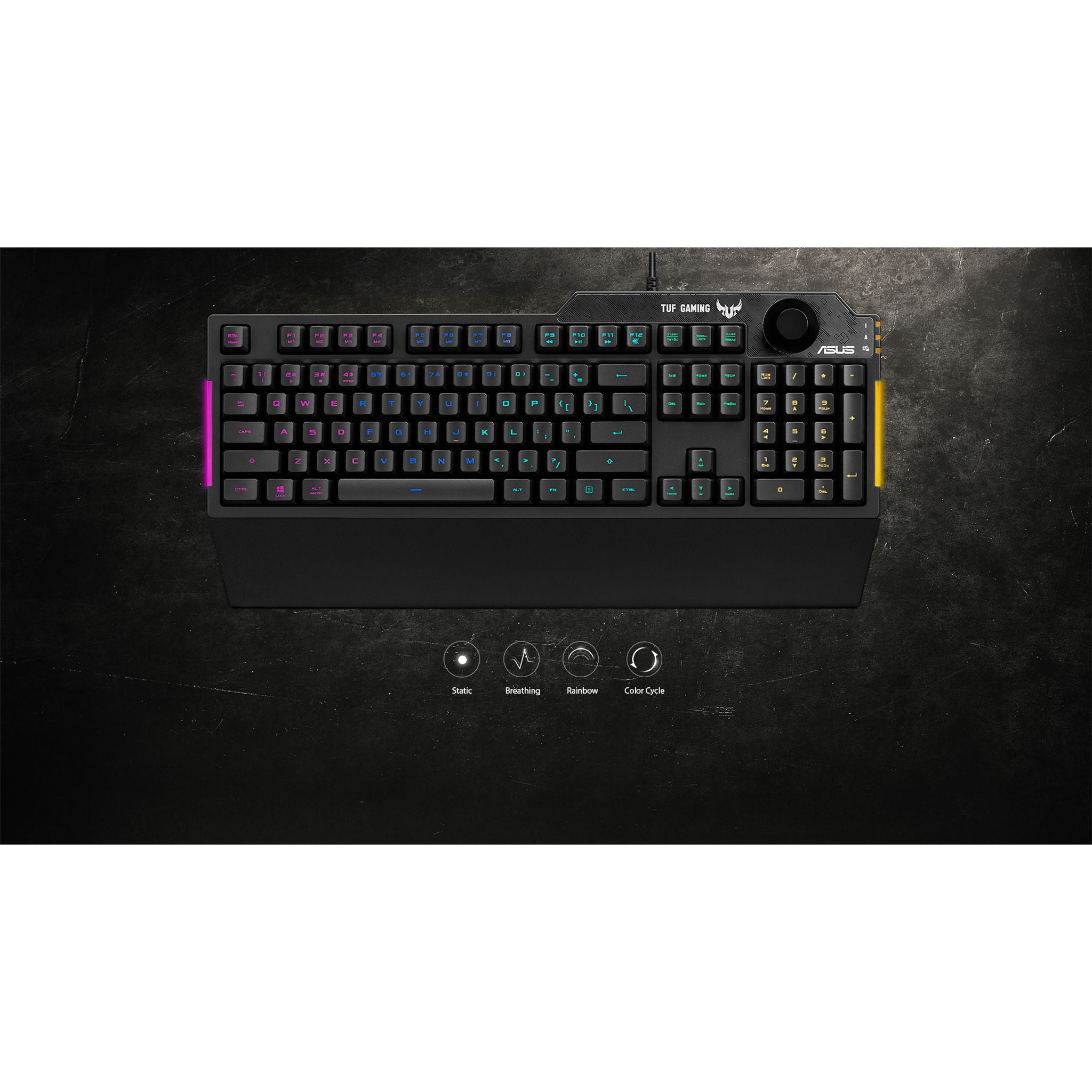 ASUS RA04 TUF GAMING K1 RGB Keyboard Volume Knob 19 Key Rollover Spill Resist... tl:a09942c4
