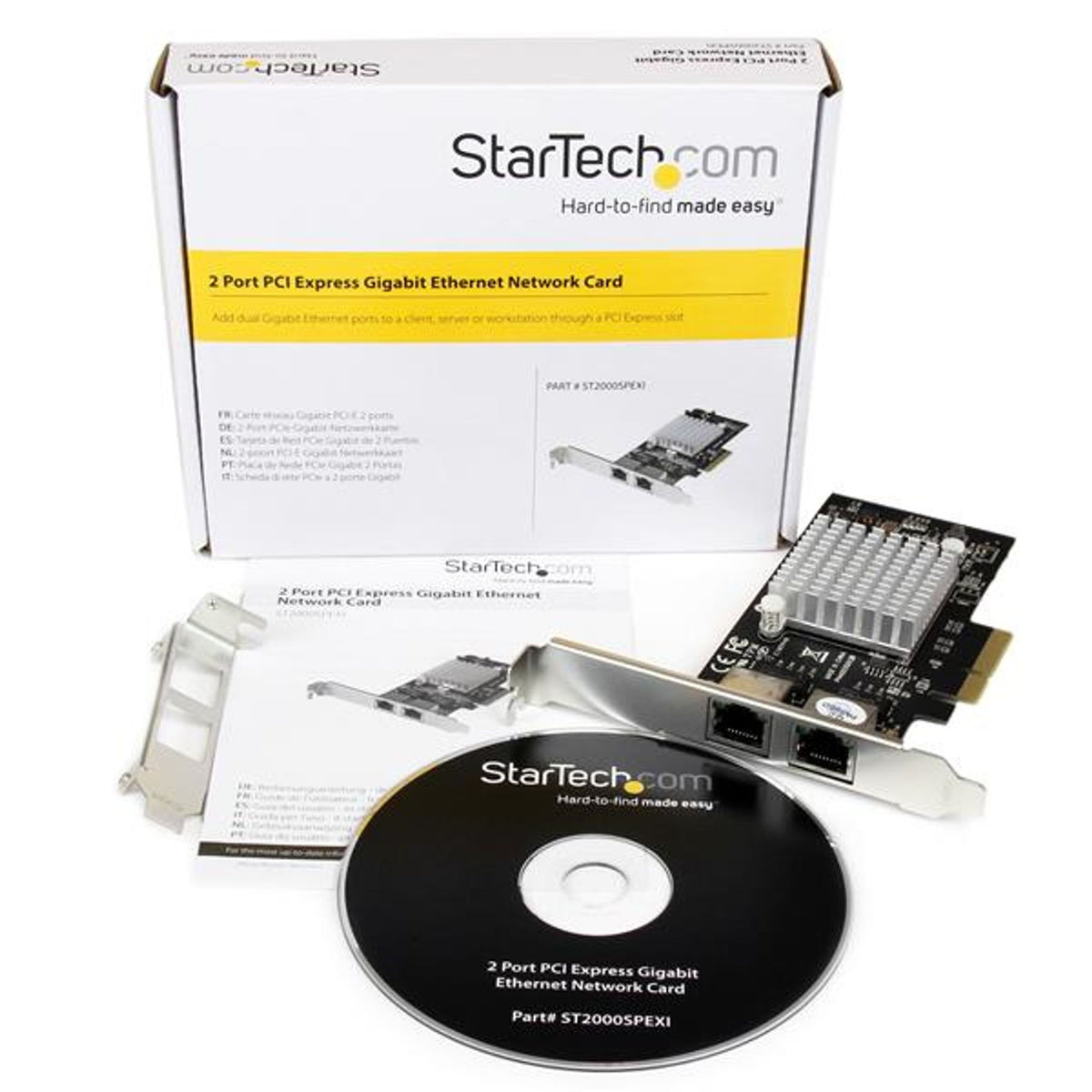 StarTech.com Gigabit Ethernet Card PCI Express x4 8Gbit/s 2Port