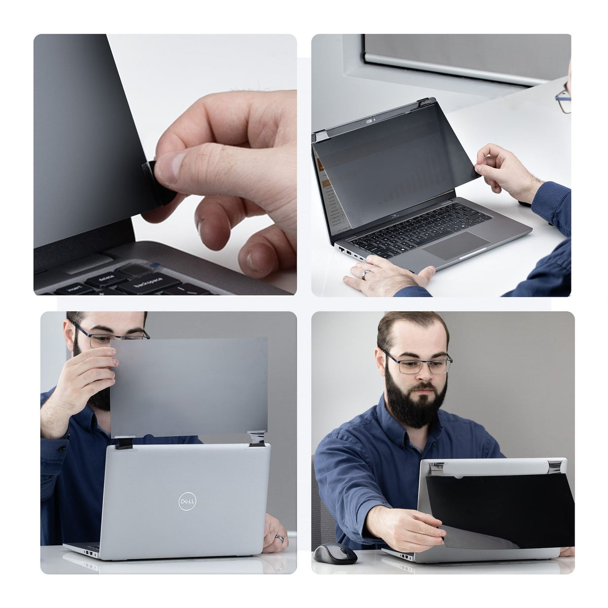 StarTech.com 13.3" 16:10 Flip-Over Anti-Glare Privacy Screen Filter 75% Light