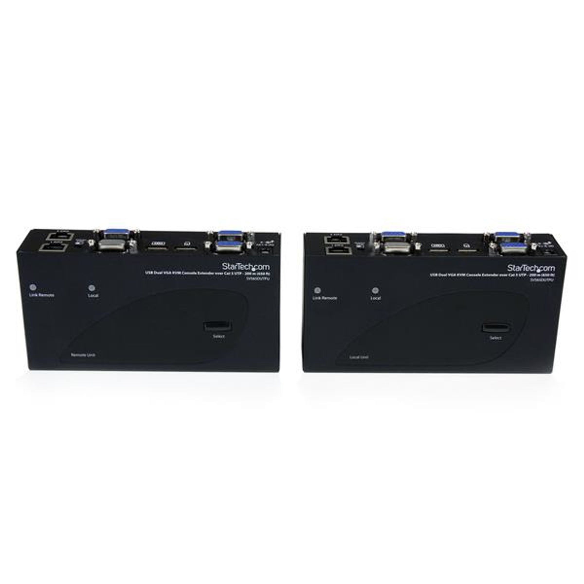 StarTech.com SV565DUTPU 200m USB 2.0 Dual VGA KVM Extender Over Cat5