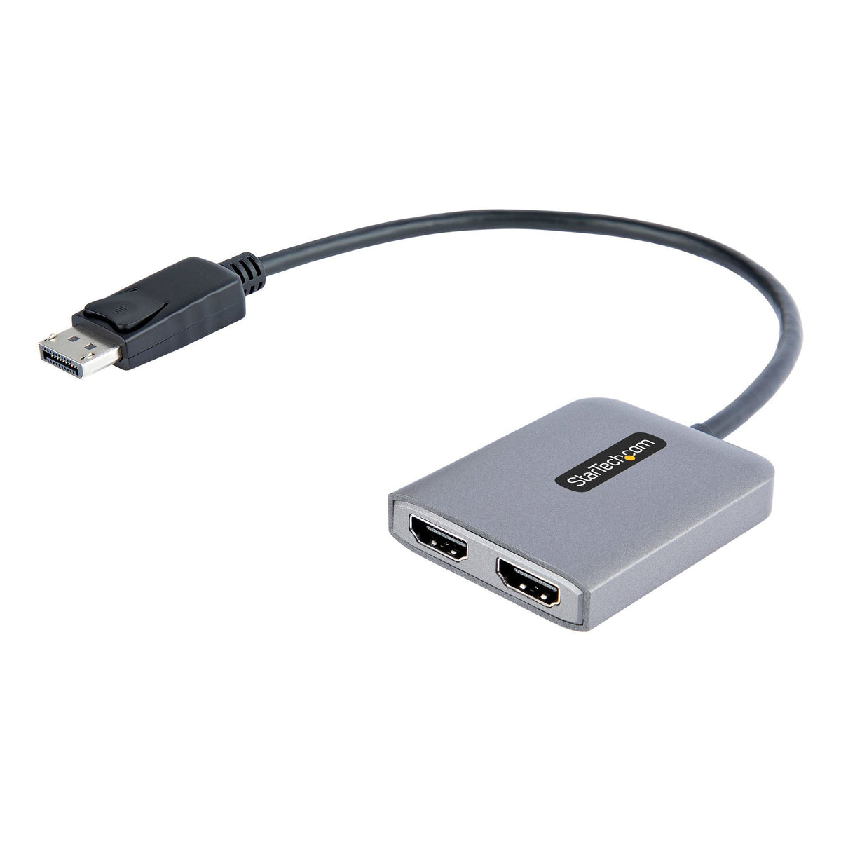 StarTech.com Signal Splitter - Plastic - 3840 × 2160 - DisplayPort - 2 x HDMI