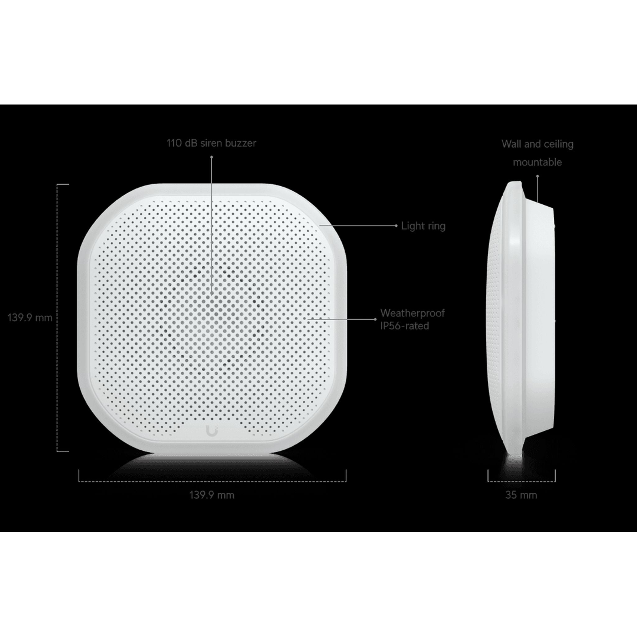 Ubiquiti Siren White All-weather SuperLink Siren Delivering 110 DB Alarm Emer... tl:833f626c