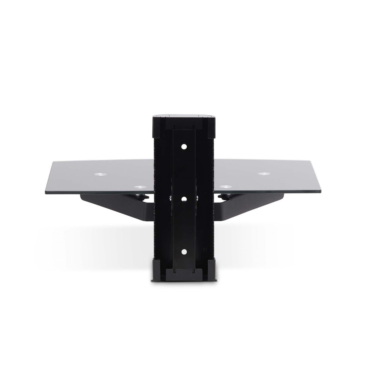 StarTech.com Floating AV Shelf Black Tempered Glass 7kg Capacity