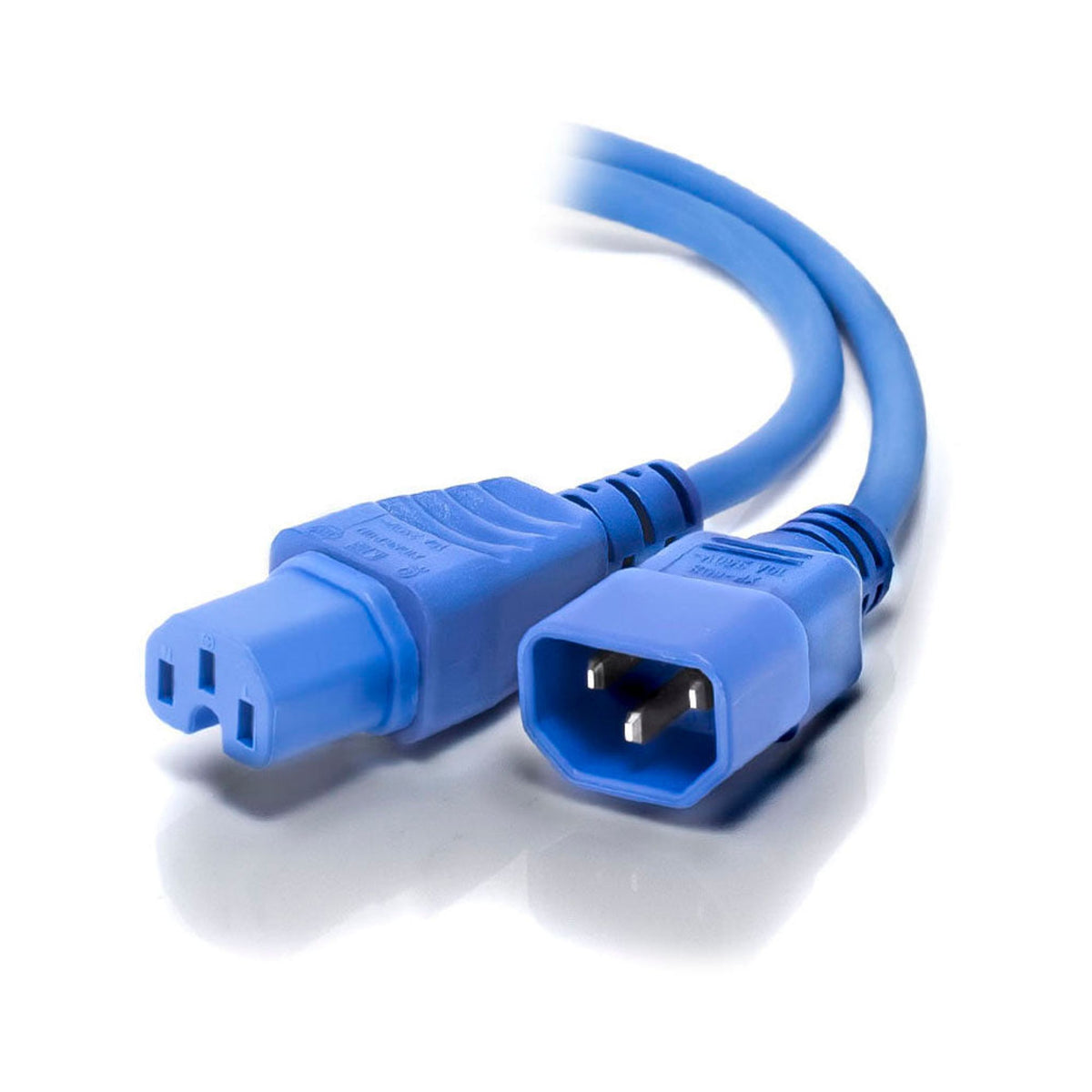 ALOGIC 2M IEC C14 to C15 High Temperature Blue Cable