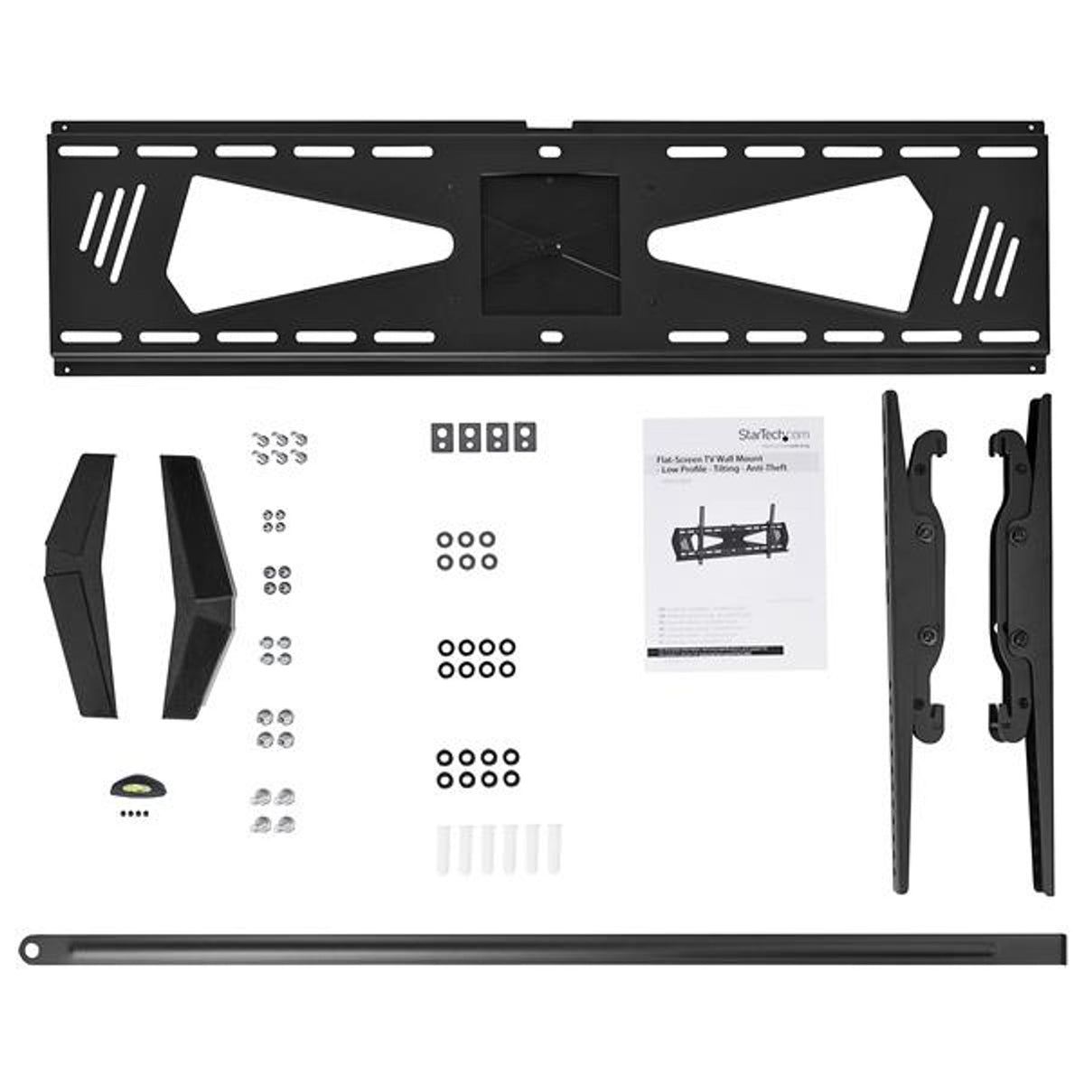 StarTech.com Low Profile TV Wall Mount Tilting Anti-Theft 37-75" 40kg VESA Steel