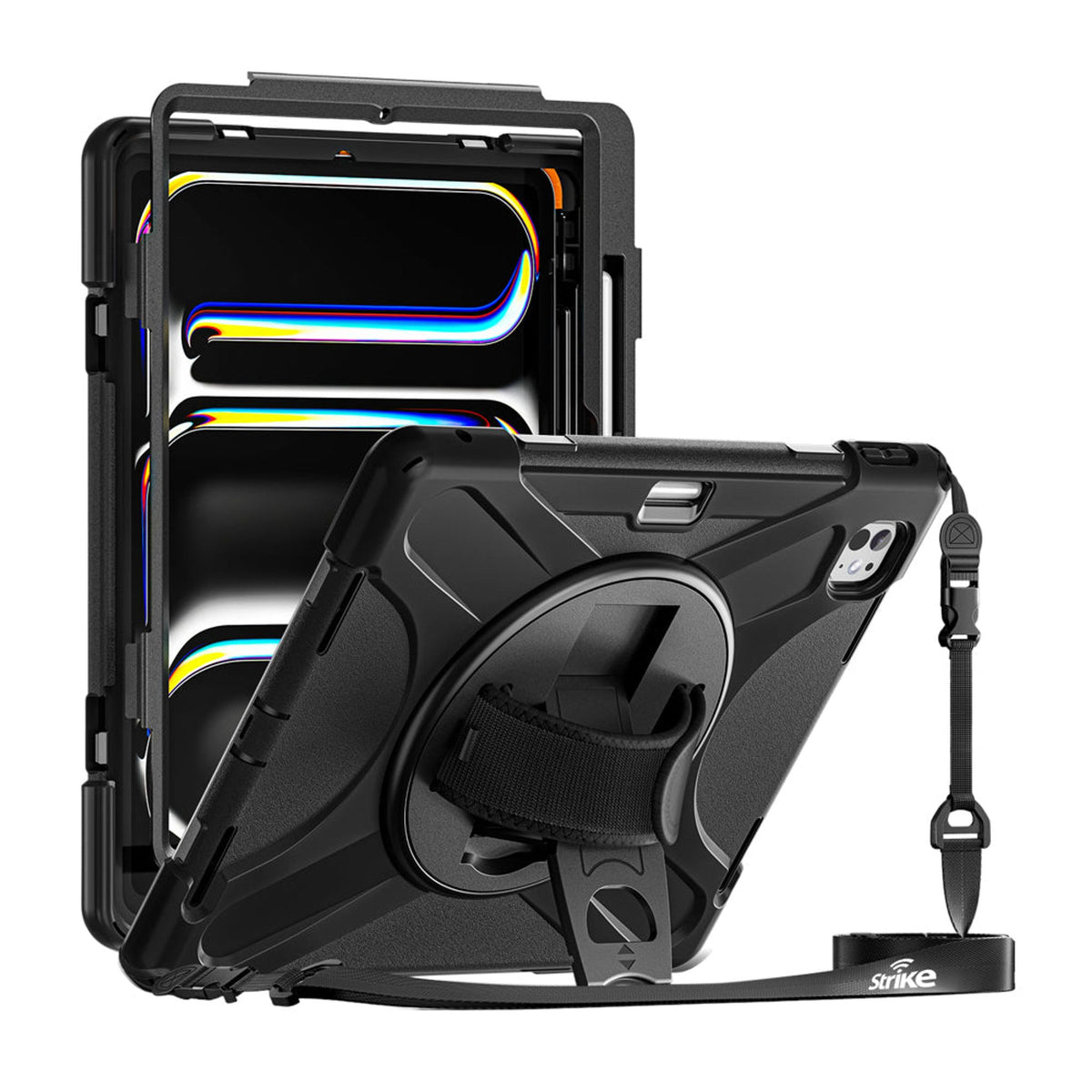 Strike Rugged Case with Hand Strap and Lanyard for iPad Pro 11 2024