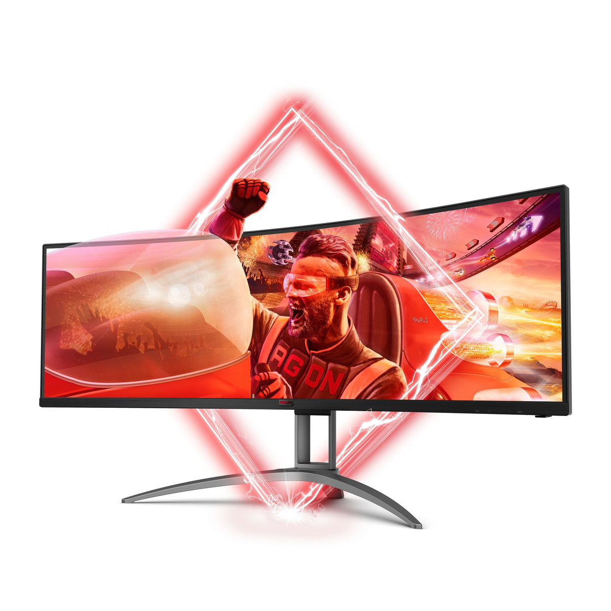 AOC AGON AG493UCX2 49" DQHD Curved 360Hz VA Gaming Monitor DP HDMI USB Hub