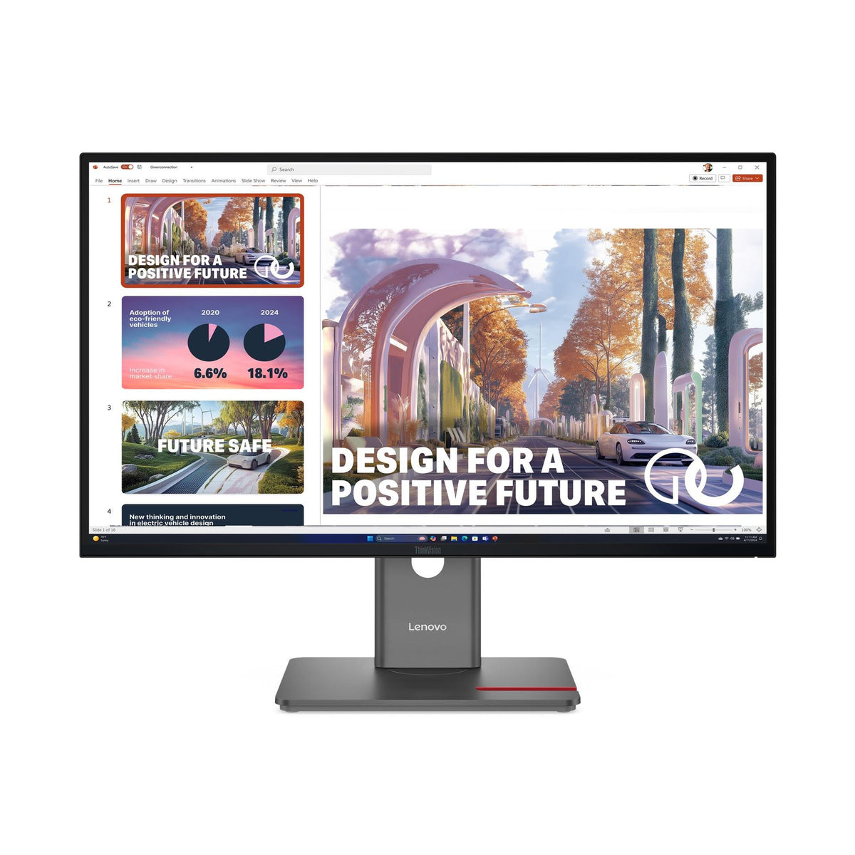 Lenovo ThinkVision P27QD-40 27" QHD IPS 16:9 Monitor USB-C Hub DP HDMI tl:730afad7