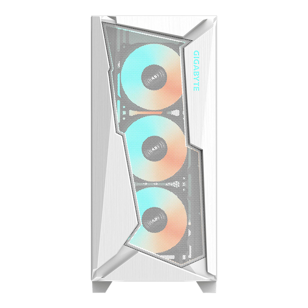 Gigabyte C301 RGB Tempered Glass E-ATX White Mid Tower Gaming Chassis tl:fa08ae64