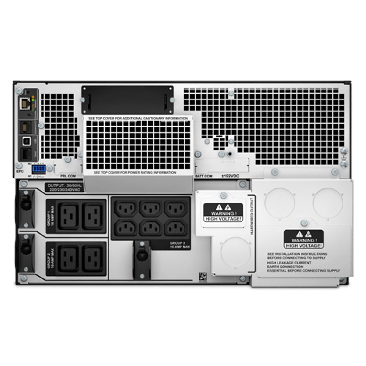 APC Smart-UPS On-Line 8kVA 6U Rackmount 230V 6x C13+4x C19 IEC Outlets Network