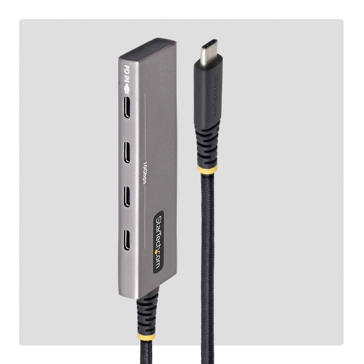 StarTech 4-Port USB-C Hub 10Gbps 100W PD 4x USB-C Overcurrent Protection 20cm