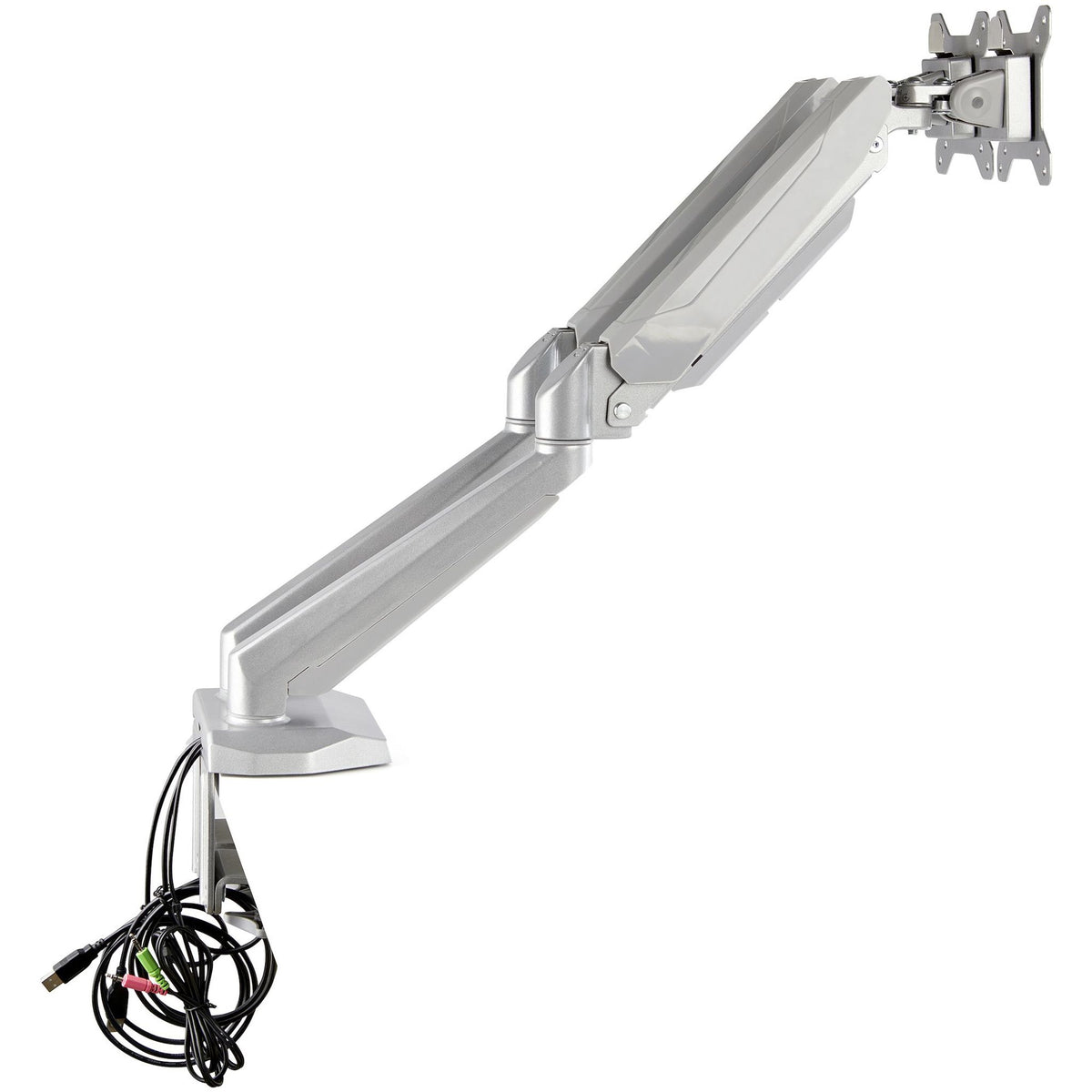 StarTech.com Dual Monitor Arm USB Audio 32" VESA 75x75/100x100 Aluminium Mount