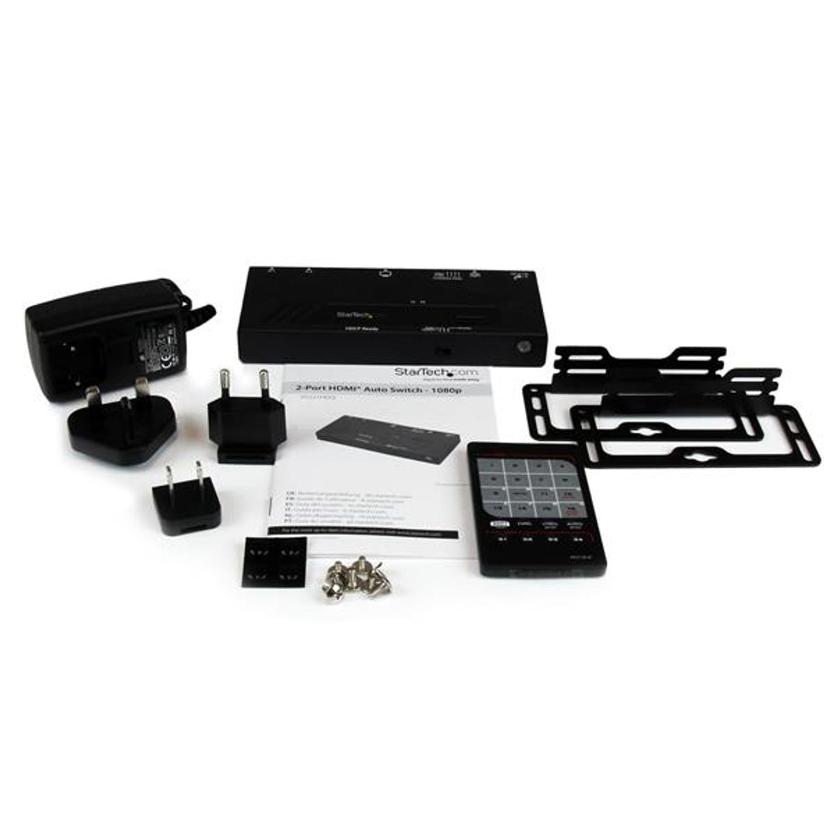 StarTech.com Audio Video Switchbox 2 HDMI In 1 HDMI Out Full HD Cable