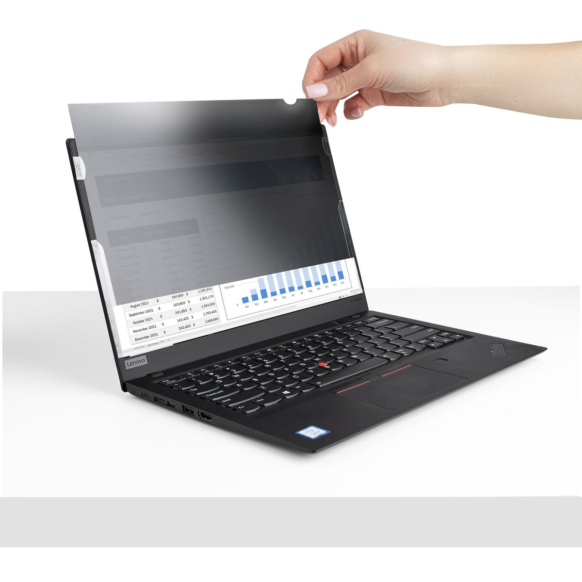 StarTech.com Anti-Glare Privacy Screen Filter 14" 16:9 Blue Light Reduction