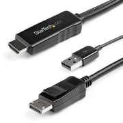 StarTech.com 2m HDMI to DisplayPort Cable 4K 30Hz USB Powered