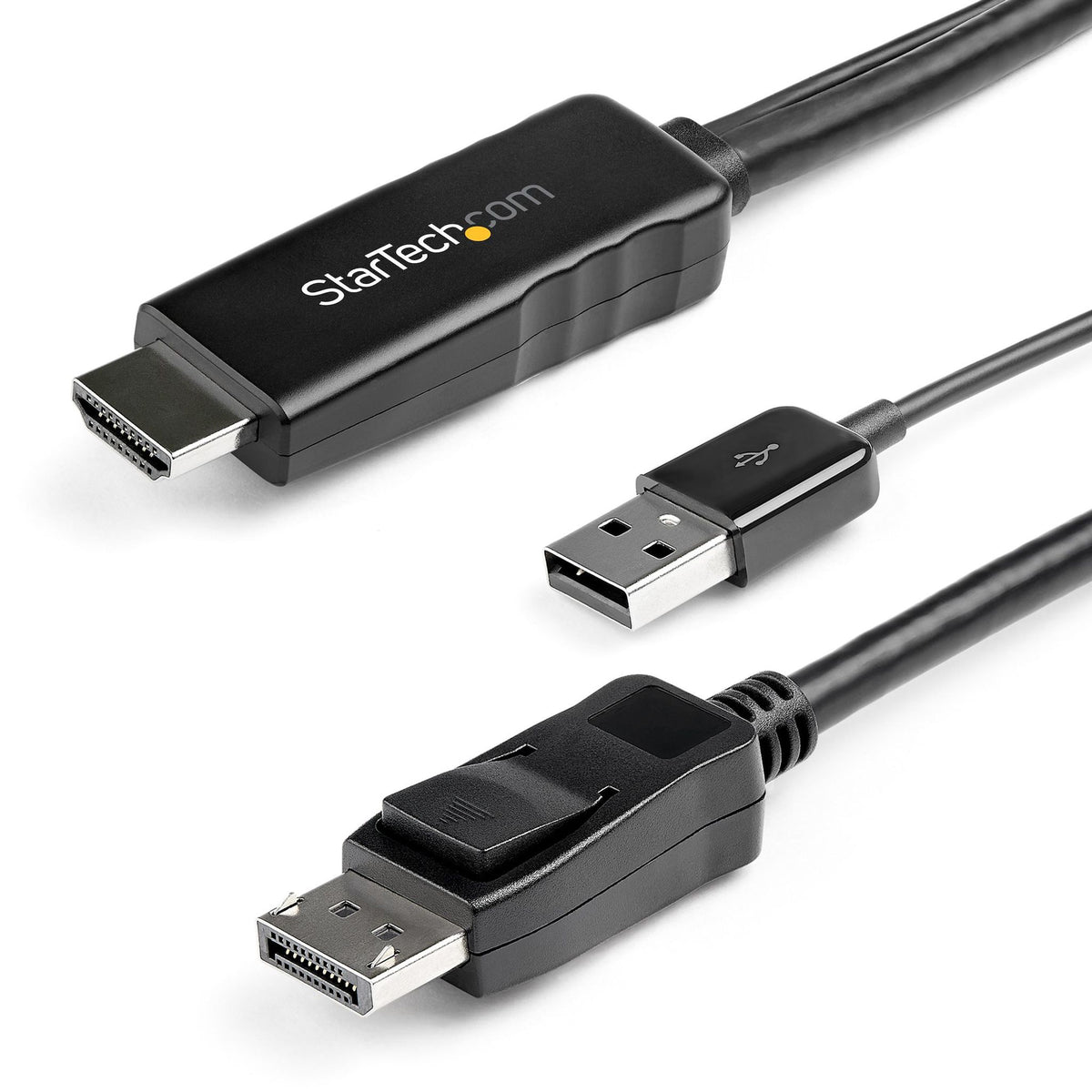 StarTech.com 2m HDMI to DisplayPort Cable 4K 30Hz USB Powered