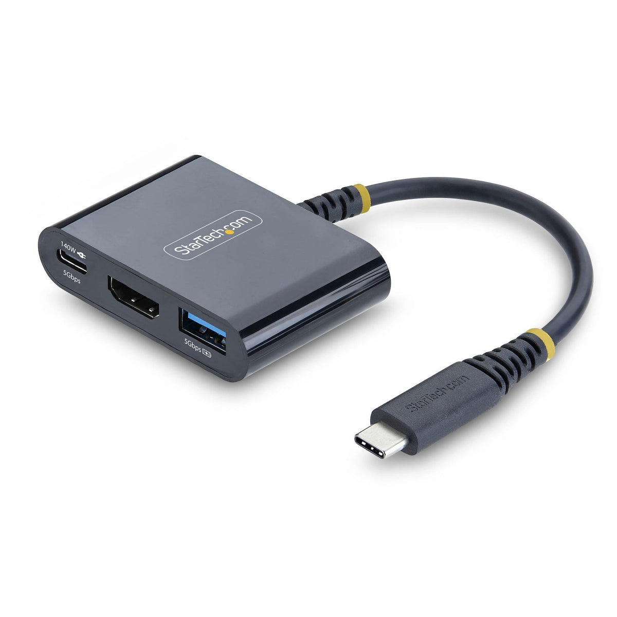 StarTech USB-C to HDMI Multiport Adapter 4K 60Hz 140W PD USB-A Hub