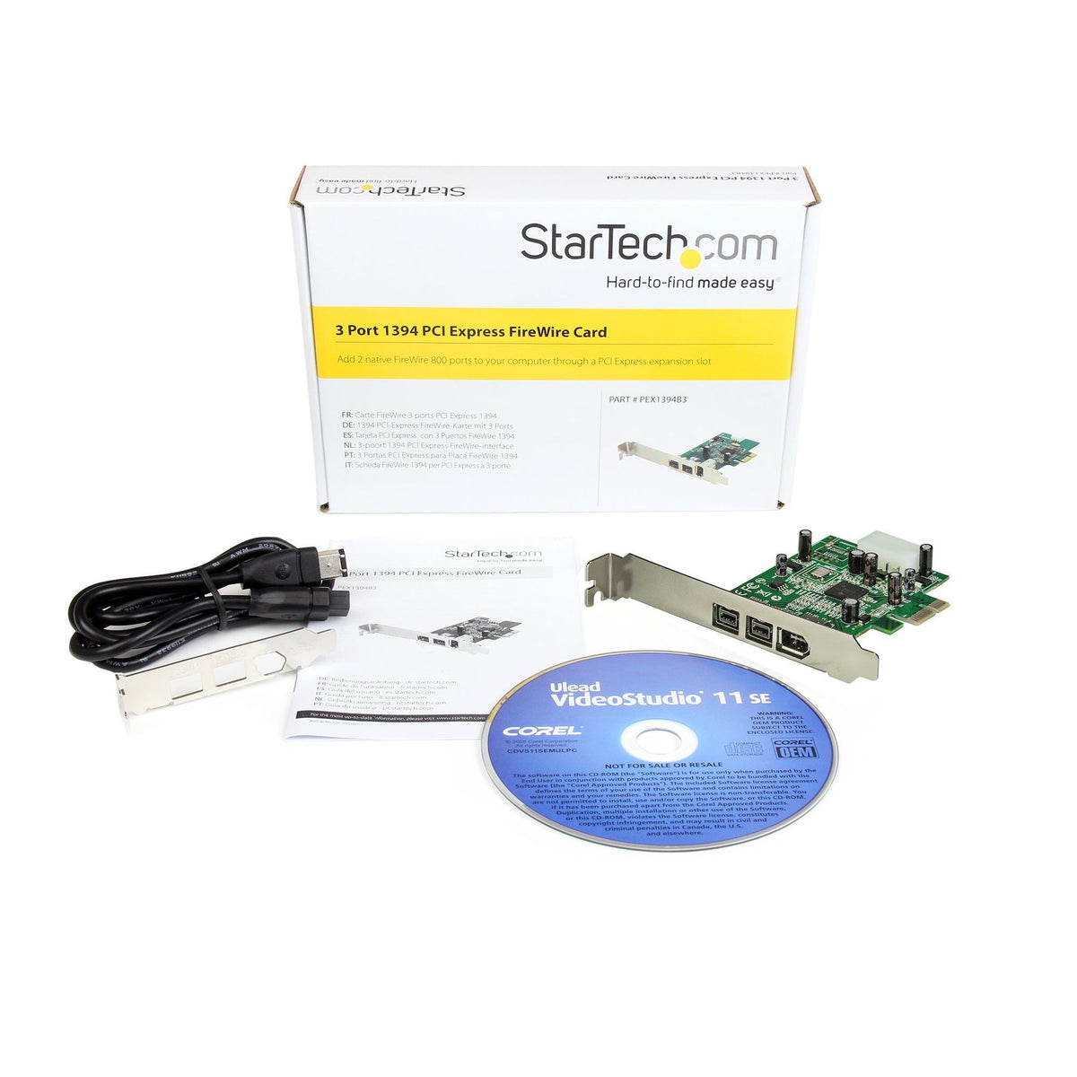 StarTech.com FireWire Adapter - PCI Express 1.1 x1 - 400 MB/s - Plug-in Card