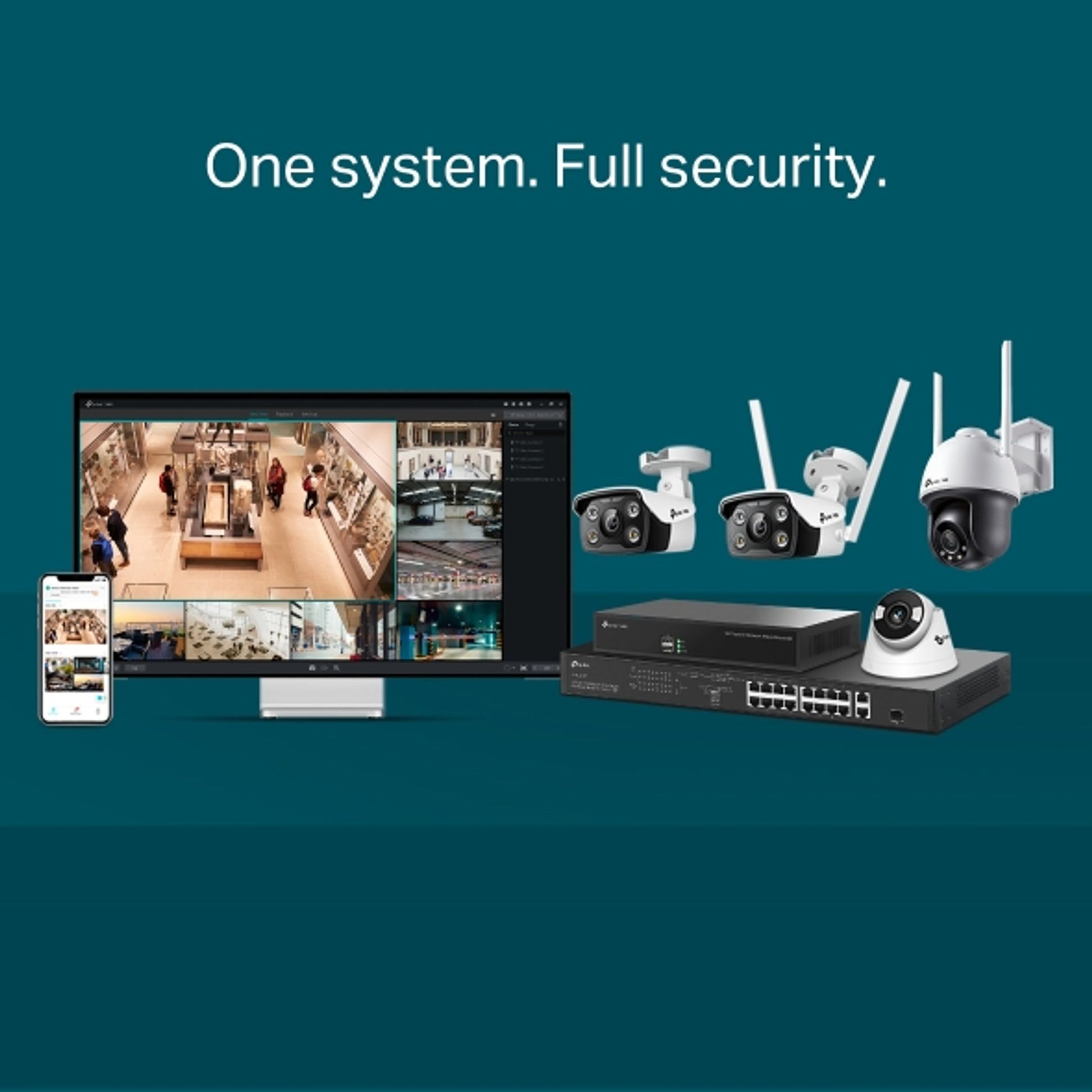 TP-Link VIGI C340 4MP 4mm Lens Outdoor Full-Color Bullet Camera Smart Detection tl:6ccfc82