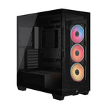 Corsair 3500X LX-R RGB E-ATX Mid-Tower Case Black Side 360mm Rad Glass Panels USB-C tl:101188b1