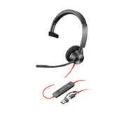 HP Poly BW 3310 Mono USB-C Headset + USB-C/A Adapter