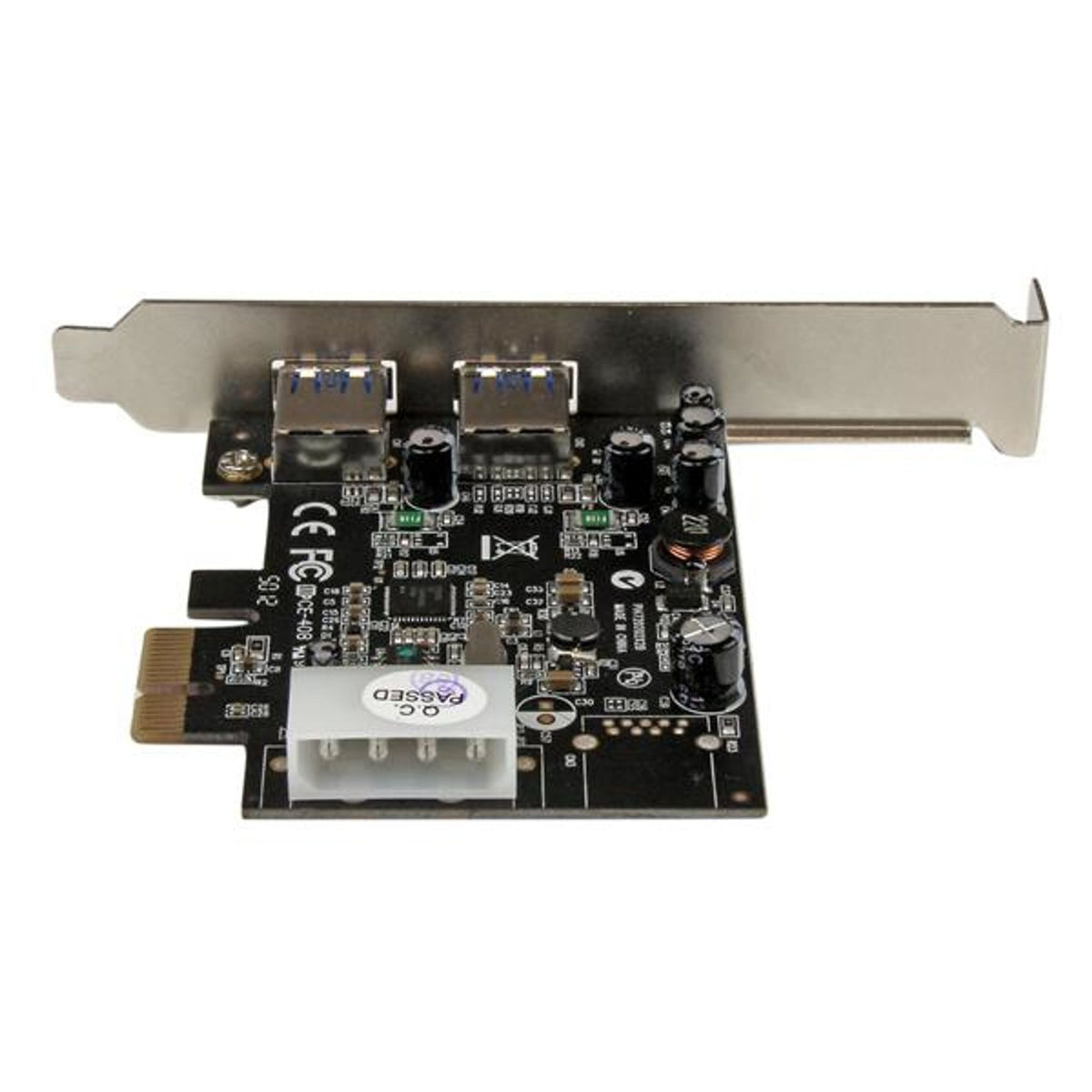 StarTech USB Adapter PCI Express x1 2x USB 3.0 Black