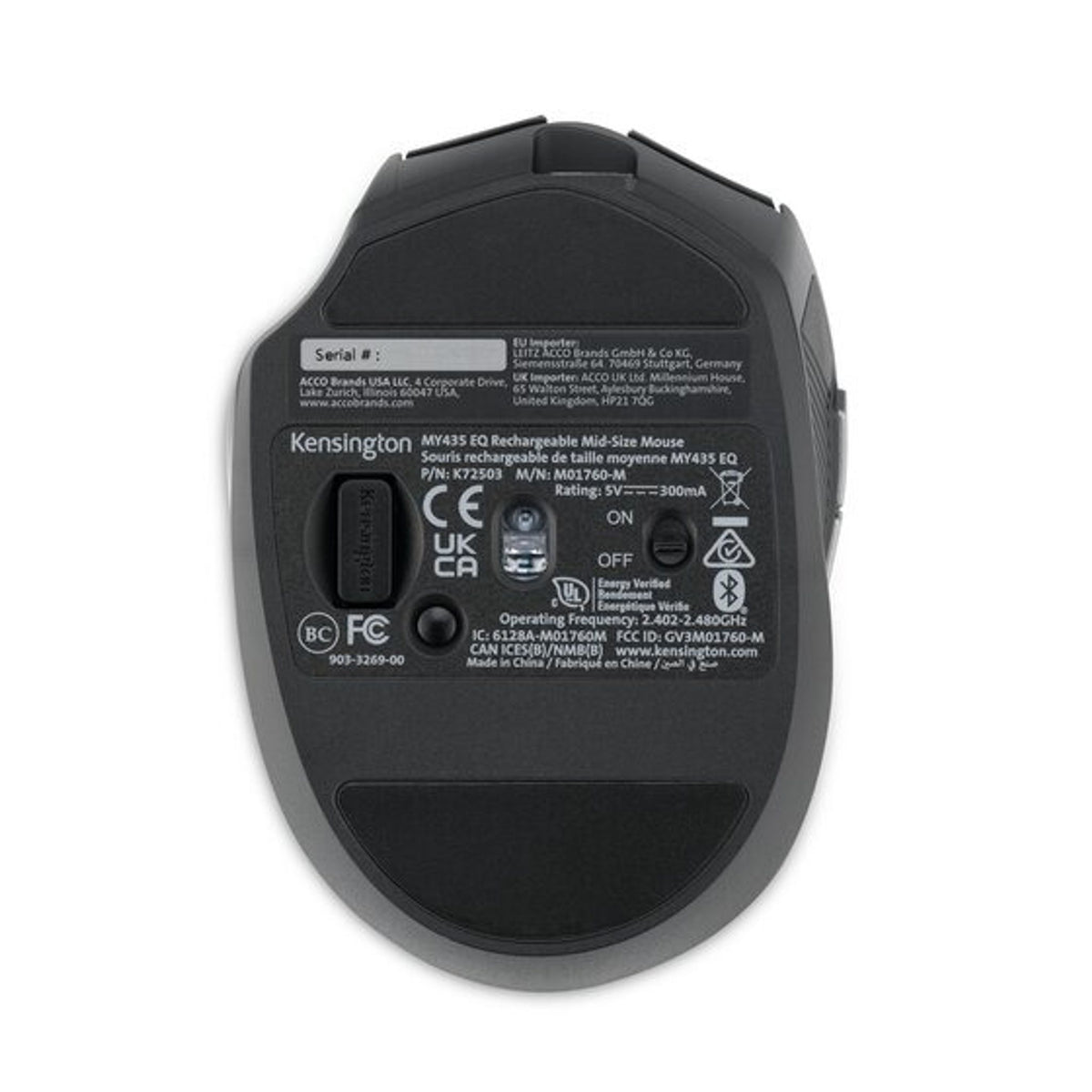 Kensington MY435 EQ Wireless Rechargeable Mouse