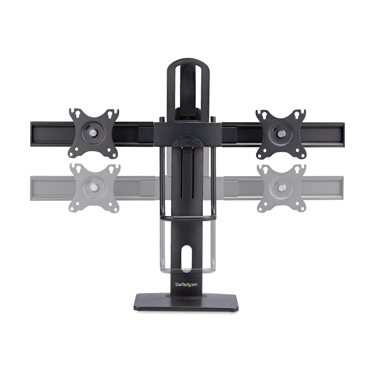 StarTech.com Crossbar Dual Monitor Stand 27" VESA 75x75/100x100 Adjustable
