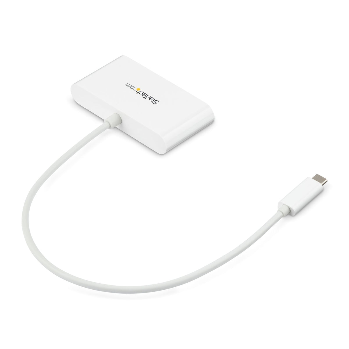 StarTech USB C Combo Hub 3 USB 3.0 Ports 1 Ethernet Port White