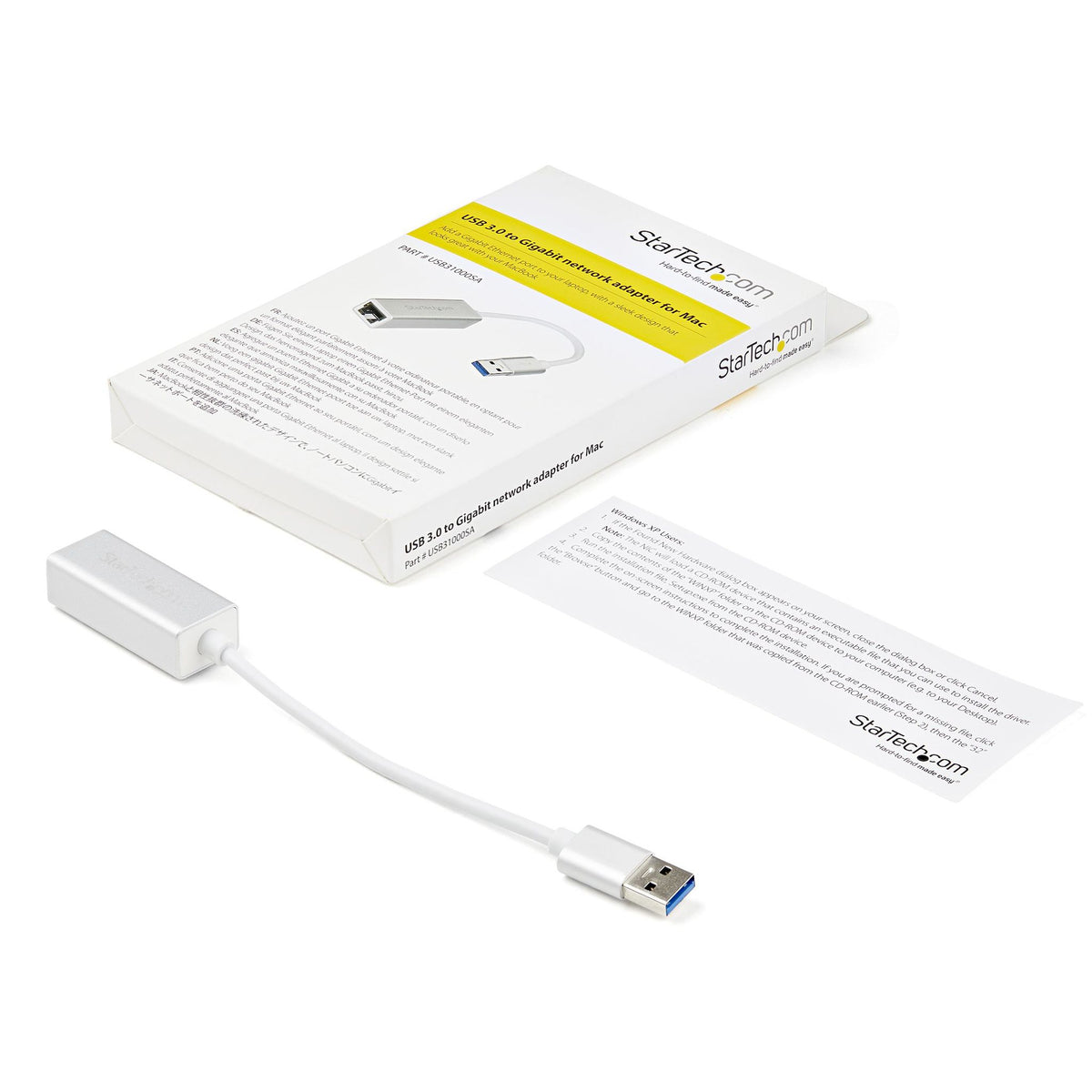 StarTech Gigabit Ethernet Adapter USB 3.1 1Port 10/100/1000Base-T
