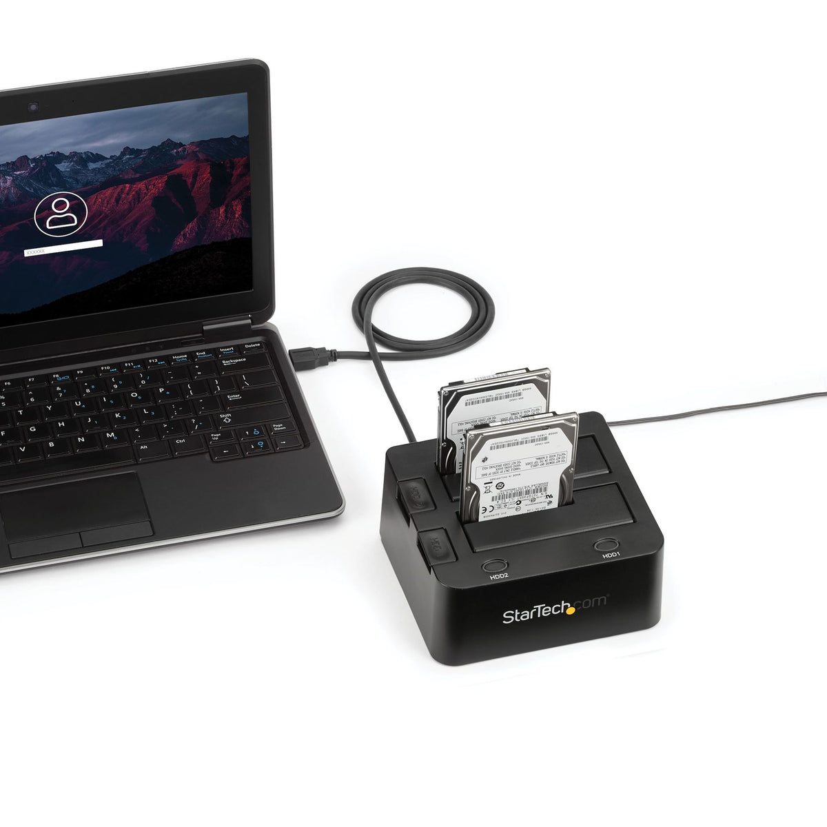 StarTech.com Dual-Bay SATA/600 USB 3.0 Hard Drive Dock Black