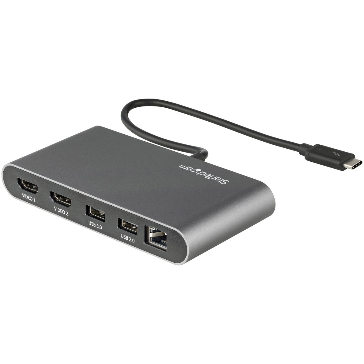 StarTech.com Thunderbolt 3 Docking Station for Notebook - Black Silver